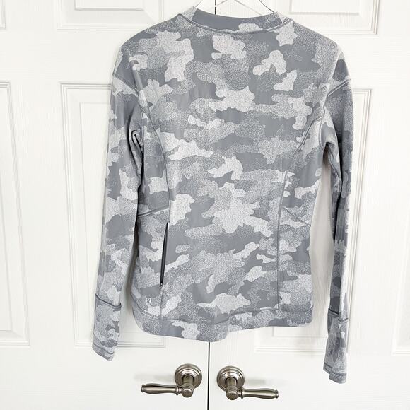 Lululemon Close to Crossing Grey Camo Rulu Long Sleeve Shirt - Picture 8 of 8